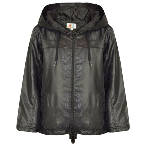 Kids girls boys black hooded - kids,