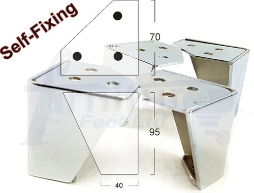 Metal furniture legs 95mm - furniture,
