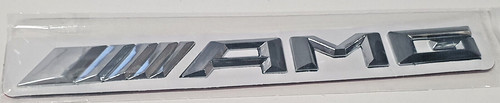 Amg badge emblem chrome - chrome, silver