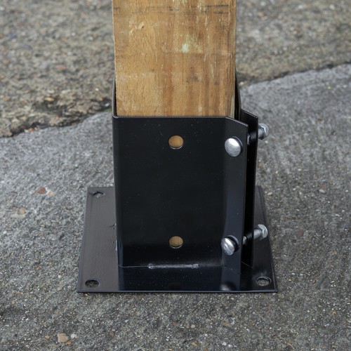 Woodside steel bolt down fence - down,