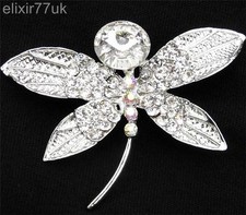 2.5" SILVER DRAGONFLY GEM