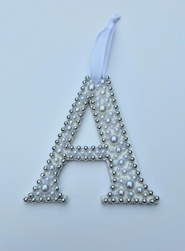 Luxury pearl wooden alphabet - pearl,