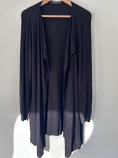 Marks and Spencer Women’s Black Waterfall Cardigan Size Large Uk