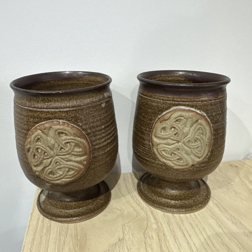 Dornoch pottery goblets - pottery,