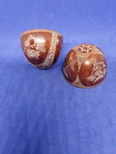 Hand carved gourds mate - carved,
