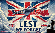 WW2 Spitfire Remembrance Flag