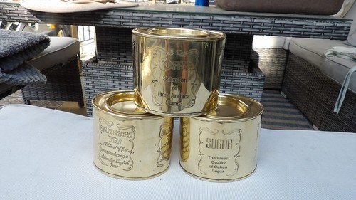 Oval brass tea - 3,