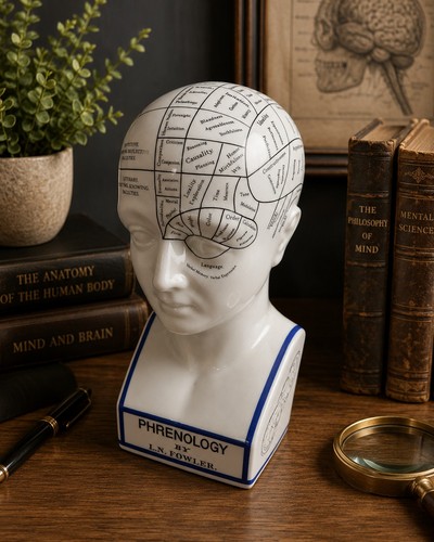 Fowler phrenology head - phrenology,