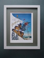 Loon Cartoon Skiing print