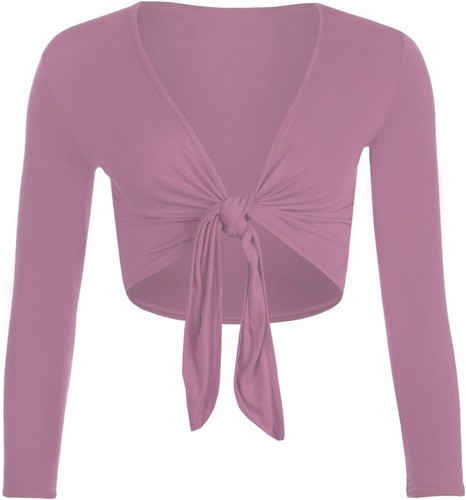Ladies long sleeve tie shrug - sleeve,