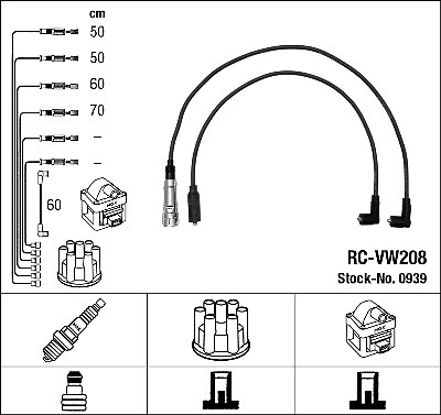 Ignition cable kit - cable,