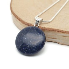 Necklace Gemstone Coin Pendant