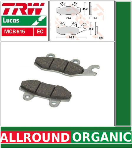 Set front brake pads trw - front,