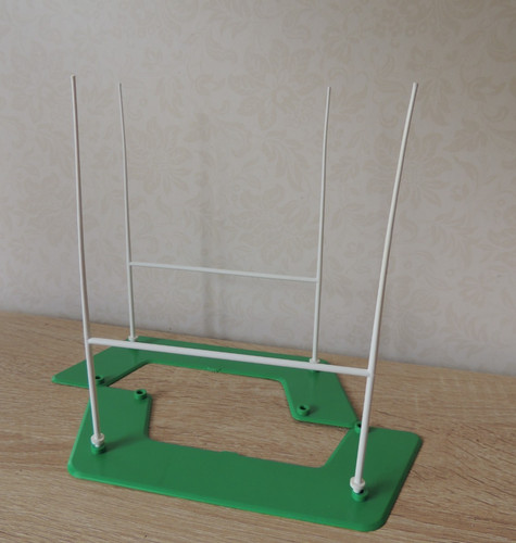 Pair subbuteo rugby goal - of,