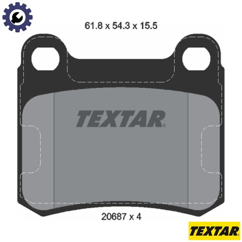 Brake pad set disc - disc,