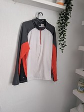 New Galvin Green Mens DON Pull Over Insula Golf Jacket Iron Red And White UK M