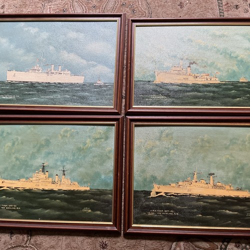 Set oil on board - set, of