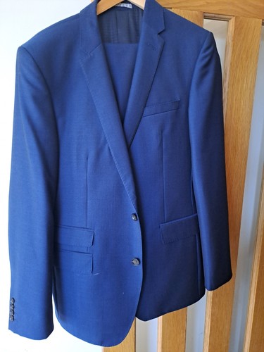 Marks spencer blue suit - blue,