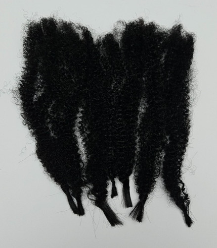 Black curly synthetic hair - curly, for