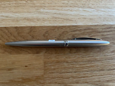Virgin Vie Ballpoint Retractable Pen Brushed Stainless Steel Rare "VIE" Logo