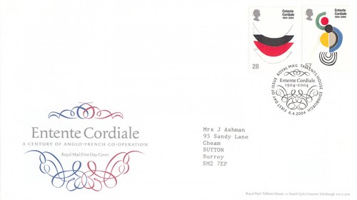 Entente cordiale fdc - cordiale, gb