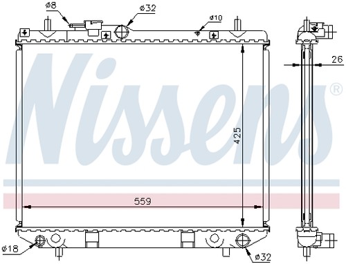 Radiator engine cooling for - engine,