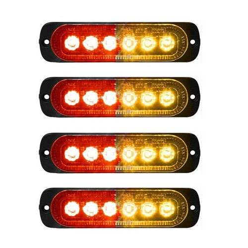Led red amber - 6-led,