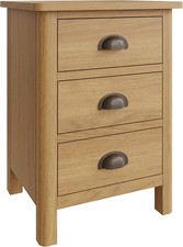 Ravendale Oak 3 Drawer Bedside
