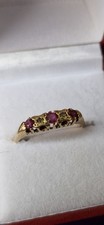 18ct Carat Gold Ruby Diamond Ring