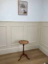 Antique Yew Wood Small Wine Table with Beautiful Patina