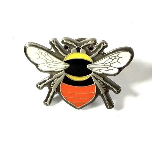 Bee enamel lapel - bee,