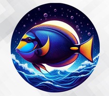 Blue Tang Fish Wall vinyl