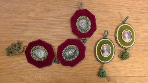 Antique fabric picture - antique,