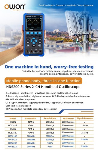 Owon hds2102s handheld 2ch - hds2102s,