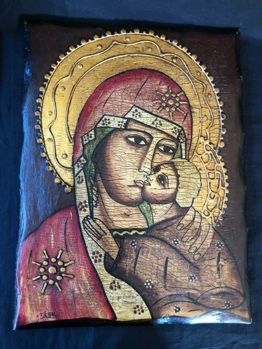 Antique 19th century icon - antique, on