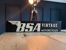 BSA Motorcycle Sign Memorabilia Vintage Gift Batam No Neville Hand Painted Bike