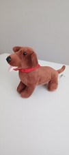 BUILD A BEAR WORKSHOP Brown Dachshund Sausage Dog Teddy Plush Toy 8" Small