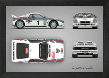 Lancia 037 Martini Framed Wall