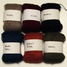 Balls 2ply wool yarn - 6x,