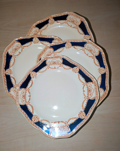 Set octagonal ceramic - of, 4
