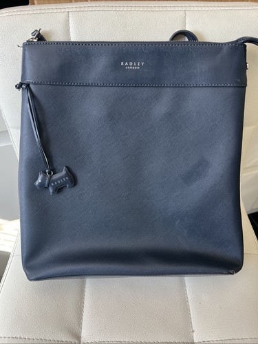 Radley blue leather backpack - blue,