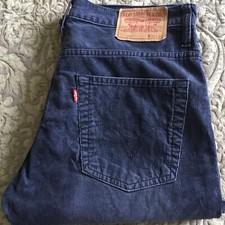 VINTAGE 507 LEVI STRAUSS CORD JEANS GREY LEVI’S CORDUROY TROUSERS W32-34L32