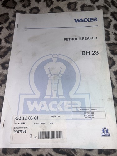 Wacker bh23 petrol jack - wacker,