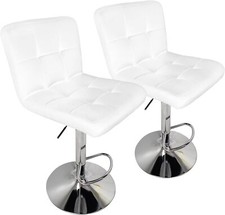Set of 2 Bar Stools Swivel
