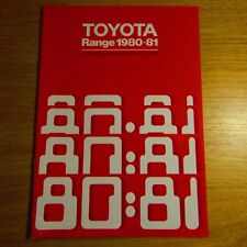 TOYOTA Corolla Carina Cressida Celica Starlet Crown UK Brochure 1980 1981