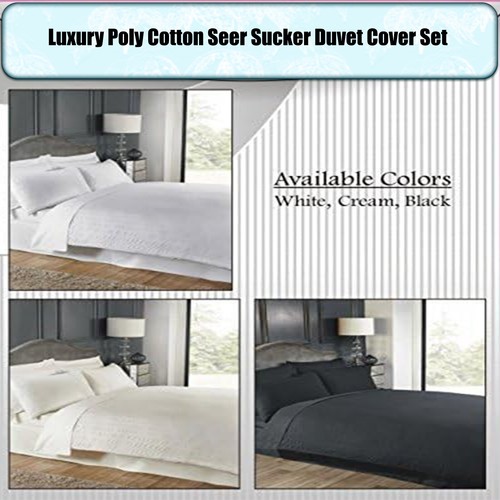 Luxury seersucker duvet quilt - seersucker,