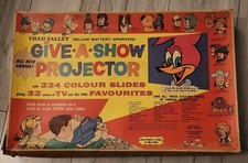 Chad Valley Give A Show Projector With 224 Colour Slides. Cartoon Characters