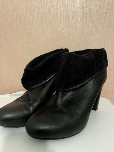 Genuine black ladies ankle - genuine,