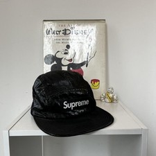 Supreme 2018 Coated Linen 5 panel Box Logo Cap OSFM