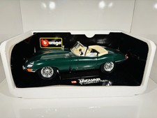 Burago cod.3016 1/18 Scale 1961 Jaguar E Cabriolet - Green - Boxed